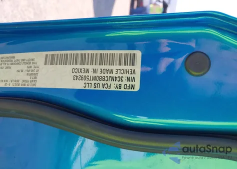 2021 Jeep Compass Altitude Fwd z USA, uszkodzony, nr VIN 3C4NJCBB0MT509243